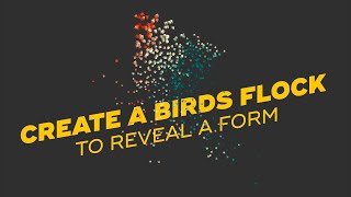 Tutorial  Create a birds flock using Pastiche for After Effects to reveal a form [upl. by Simona]