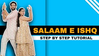 Salaam E Ishq Dance Tutorial  wedding dance steps  salaame ishq dance steps  step by step [upl. by Adla]