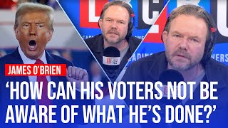 James OBrien takes on LBC caller claiming Trump voters are unaware of Capitol riots [upl. by Aridan]