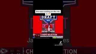 Jamaal Charles announces Chiefs draft pick 🔥 nfl nfldraft nfldraft2024 nflfunny nflnews [upl. by Atsirak590]