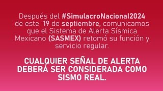 Desempeño de Apps en el SimulacroNacional2024  SASSLA SASMEX SismoDetector SkyAlert [upl. by Omero]