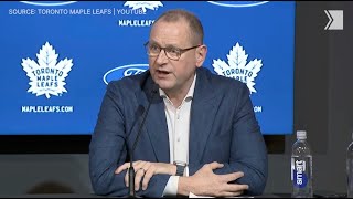 Leafs leadership say ‘everything is on the table’ in endofseason presser [upl. by Blackman294]