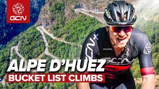 The Most ICONIC Tour De France Climb  Alpe DHuez [upl. by Shandie]