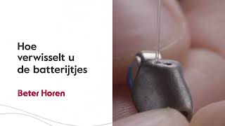 Hoe Vervang je Batterijen bij In Het Oor Hoortoestel Beter Horen [upl. by Anotyal]