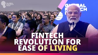 India’s FinTech ecosystem will enhance the Ease of Living worldwide PM Modi [upl. by Nirehtac15]