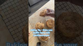 Baking Tip Muffins and Cupcake Edition  Make your liners with parchment paper at home baking [upl. by Aylmer]