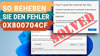 Die besten Methoden zur Behebung des Fehlercodes 0x800704cf unter Windows 11 [upl. by Enayd]