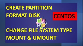 How to partition and format a disk in Linux  mount and change fstype [upl. by Millford]