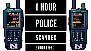 1 Hour Police Radio Chatter Sound Effect  Walkie Talkie Scanner Sounds  Royalty Free [upl. by Attenohs]