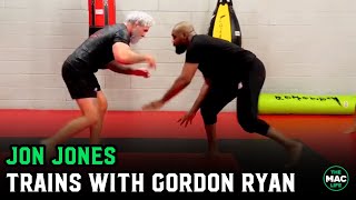 Jon Jones trains with Gordon Ryan GOAT vs GOAT [upl. by Elokyn]