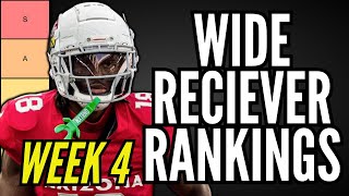 MUST START WRs for Week 4 Fantasy Football Tier List [upl. by Aitnahs487]