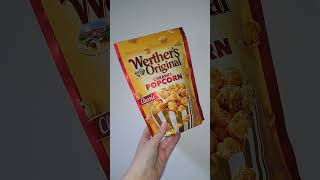 WERTHERS ORIGINAL 🍿 shorts popcorn werthersoriginal toffee caramel candies snack [upl. by Ttesil]