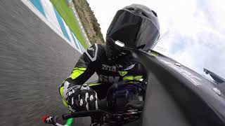 Stefano Nepa 82  Yamaha R6  Circuito de Jerez  Winter Training  February 21  GoPro [upl. by Acinej250]