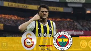 Galatasaray  Fenerbahçe MAÇ ÖZETİ  Spor Toto Süper Lig  20232024  eFootball PES 2021 [upl. by Aztiray394]