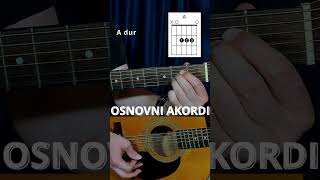 Osnovni akordi na GITARI shorts guitar gitara guitarchords lekcijezagitaru akordizagitaru [upl. by Acirred]