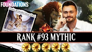 CRUSHING Top 100 Mythic With New Mono White Linden Lifegain Foundations FDN Standard [upl. by Namaan]