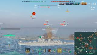 World of Warships  Encounter in Mode Shuffle  2468 BXP  Held at bay [upl. by Nyved]