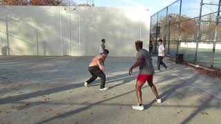 Pomonok Park  Mike amp Xaveer vs JJ amp Tony  Doubles Game Filmed By Handball Social  1162024 [upl. by Raimundo]