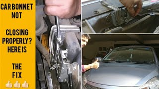 Car bonnet not closing  Fix Hoods That Just wont close  बोनट पूरा बंद नही हो रहा तो देखें [upl. by Bridwell582]