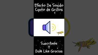 Crickets Sound Effect  Grillos Efecto de Sonido Shorts [upl. by Monro]