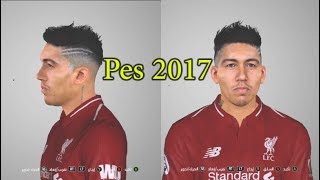 New Face Roberto Firmino For Pes 2017 تركيب وجه فيرمينهو الجديد للعبة [upl. by Clem929]