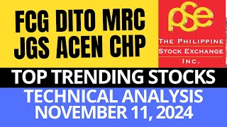 FCG  DITO  MRC  JGS  ACEN  CHP  PSE TECHNICAL ANALYSIS [upl. by Hanej]