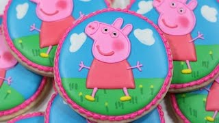 Peppa Pig Decorated Sugar Cookies [upl. by Audrie]