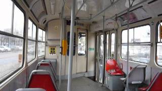 Praha inside Tatra T3 tram no 7251 [upl. by Nywra]