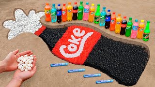 DIY Giant Coca Cola and Mentos Bottle with Orbeez Underground [upl. by Tilagram343]