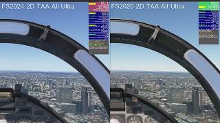 Test 2D  DLSS and TAA  FS2024 vs FS2020 [upl. by Jonell]