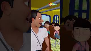 Wheels On The Bus 3D Rhyme 03  English Rhyme for Kids  Kids Song [upl. by Hnacogn]