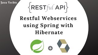 Restful Webservices using Spring with Hibernate  Java Techie [upl. by Kalin]