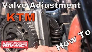 How To Adjust the Valves on a KTM Motorcycle [upl. by Aniala]