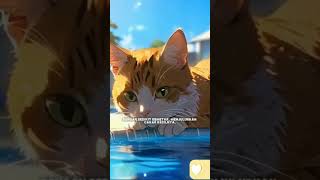 Anak Kucing Yang Pemberani shortvideo shortsfeed shorts comedy funny cartoon [upl. by Tjader]