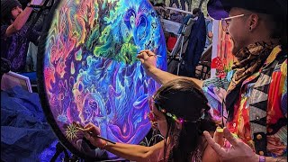 Tipper and Friends 2022 👾 Music Festival Live Painters [upl. by Eelloh]