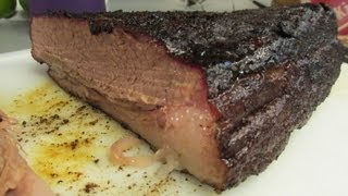 Texas smoked Brisket on a WSM [upl. by Ennoitna]