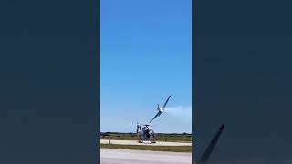 Pilot Flies Very Close to Rotating Helicopter Main Rotor viralshorts crash shorts [upl. by Caitrin]