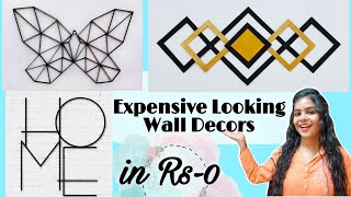 Looks Expensive but Costed Rs0 😱  DIY Wall Decors from Waste Materials [upl. by Ahsias]