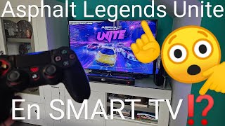 📺🔌📲 Cómo JUGAR ASPHALT LEGENDS UNITE en SMART TV por USB con MANDO PS4 🎮 FÁCIL y RÁPIDO [upl. by Einor465]