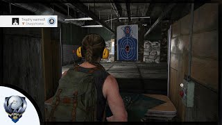 The Last Of Us 2  Sharpshooter Trophy Guide Hidden Trophy Win the marksmanship competition [upl. by Yuma202]