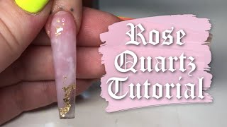 Rose Quartz Nails  Tutorial [upl. by Diana1]