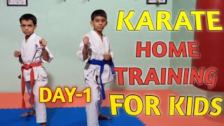 30 Minutes Karate Workout Session Day 1  Learn Karate at Home  Karate Class for Kids [upl. by Storer]