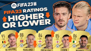 MAN CITY FIFA 23 RATINGS  “If it’s higher I will leave” 👀😂 quot  Grealish Haaland Ake amp Palmer [upl. by Karolyn]