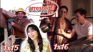 Arrested Development REACTION  1x15 amp 1x16 [upl. by Noyrb]