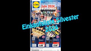 Einkaufsliste Feuerwerk 2024 [upl. by Dowling40]