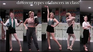 Different Types of Dancers in Class  Carissa Campbell [upl. by Nnylaehs]