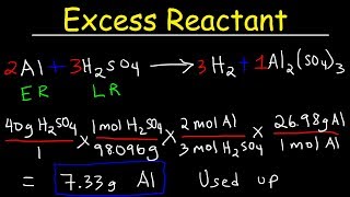 How To Find The Amount of Excess Reactant That Is Left Over  Chemistry [upl. by Garek679]