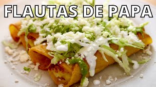 TACOS DORADOS DE CHORIZO CON PAPA [upl. by Ysle450]