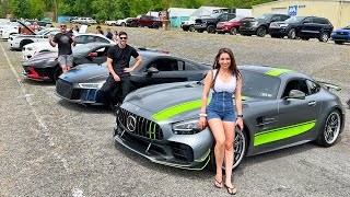 Crashing a Classic Car Show with Our Modern Supercars [upl. by Janot]