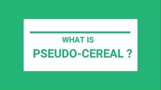 WHAT IS PSEUDOCEREAL  BY AGRICARE AS [upl. by Goulette19]